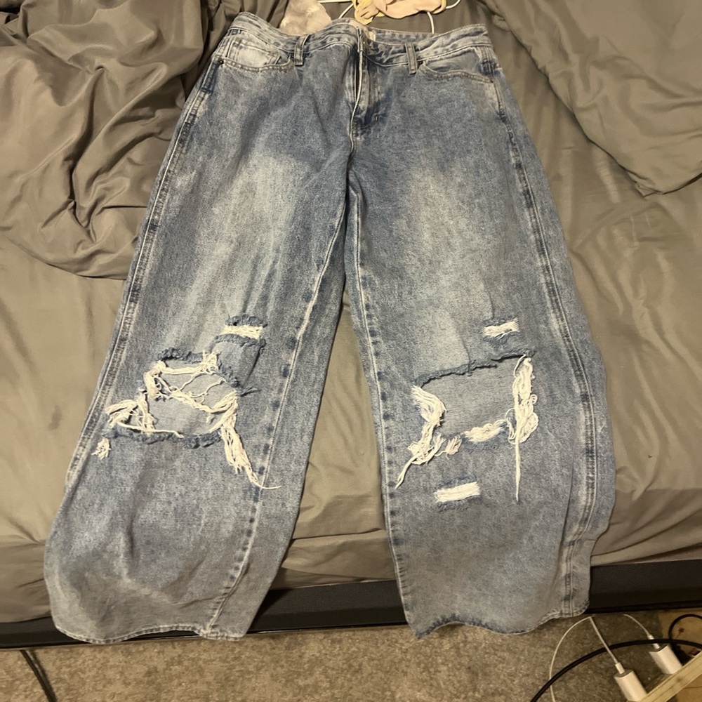 PacSun Light Blue Distressed Boyfriend Jeans